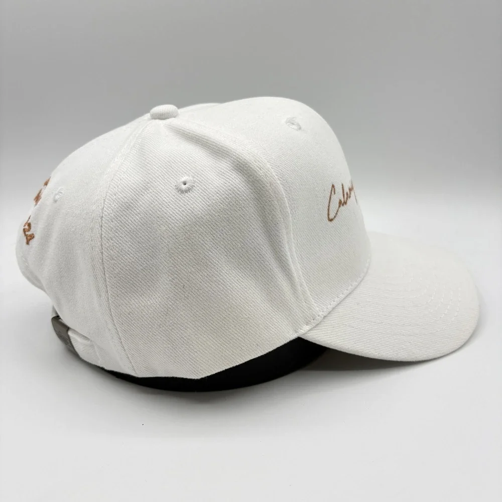 Calamigos Beach Club Malibu Hat Strap Back Cap One Size White Summer 2024 Logo